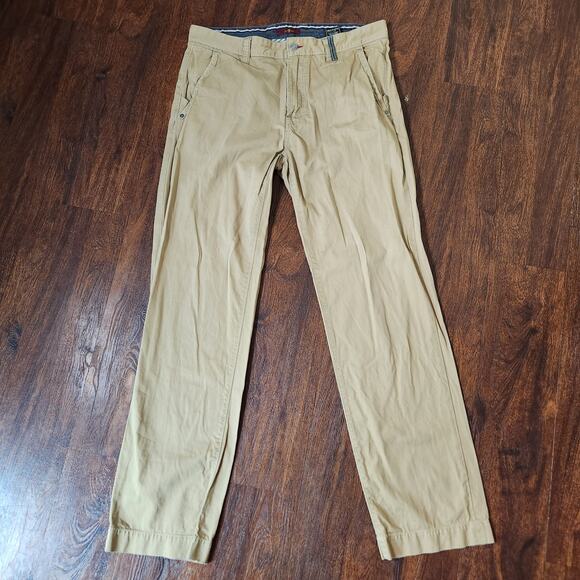 7 For All Mankind Men's Straight Leg Khaki Casual Pants Chinos 34x32 - Picture 2 of 8